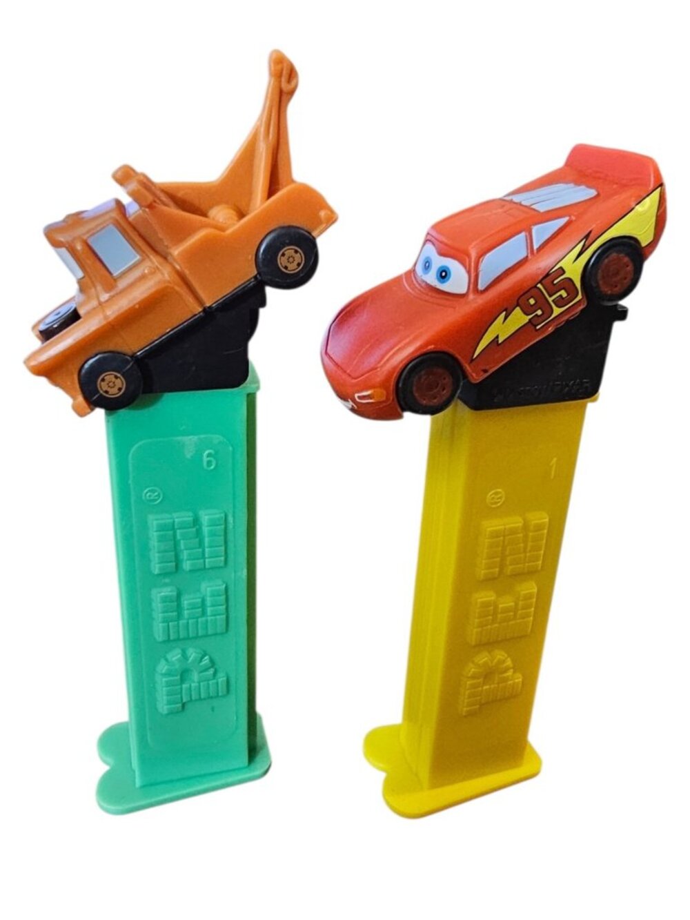 Disney Pixar Cars Lightning McQueen & Tow Mater Pez Dispenser - Picture 2 of 8